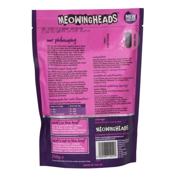 Meowing Heads So-Fish-Ticated Salmon Adult Dry Cat Food 2 Meowing Heads So-Fish-Ticated Salmon Adult Dry Cat Food - Image 2