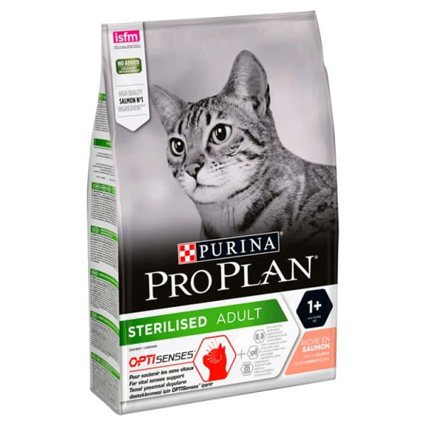 Purina Pro Plan Optisenses Sterilised Adult Dy Cat Food - Salmon & Rice 3 Purina Pro Plan Optisenses Sterilised Adult Dy Cat Food - Salmon & Rice - Image 3