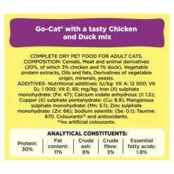 Go-Cat Adult Dry Cat Food - Chicken & Duck
