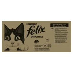 Felix Adult Wet Cat Food Pouch - Mixed Selection Meat & Fish In Jelly -ROYAL CANIN Sales I9499413