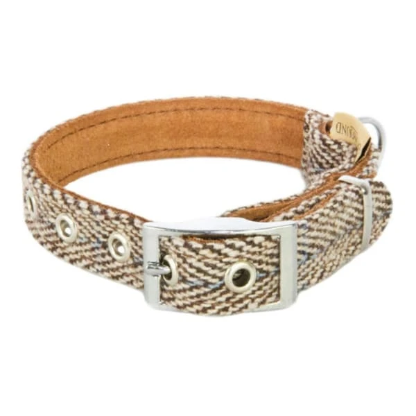 Earthbound Tweed Herringbone Dog Collar 2 Earthbound Tweed Herringbone Dog Collar - Image 2