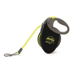Flexi Neon Giant Tape Medium Black Dog Lead