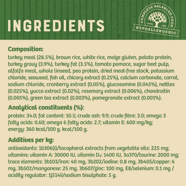 James Wellbeloved Complete Adult Light Turkey Dry Cat Food 1 James Wellbeloved Complete Adult Light Turkey Dry Cat Food