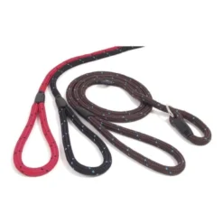 Rosewood Black & Red Slip Dog Lead