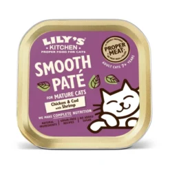 Lily's Kitchen Mature Wet Cat Food In Pate - Chicken, Cod & Shrimps
