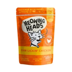 Meowing Heads Paw Lickin’ Adult Wet Cat Food In Pouches - Chicken & Beef -ROYAL CANIN Sales I9584287