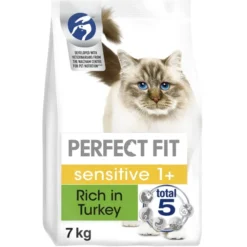 Perfect Fit Sensitive 1+ Gluten-free Adult Dry Cat Food - Turkey -ROYAL CANIN Sales I9601285