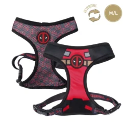 For Fan Pets Premium Deadpool Adult Dog Harness - Black -ROYAL CANIN Sales I9608288 en 02