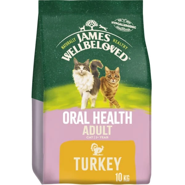 James Wellbeloved Oral Health Gluten-free Adult Dry Cat Food - Turkey 2 James Wellbeloved Oral Health Gluten-free Adult Dry Cat Food - Turkey - Image 2