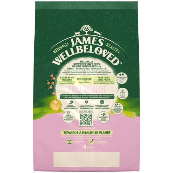 James Wellbeloved Oral Health Gluten-free Adult Dry Cat Food - Turkey 7 James Wellbeloved Oral Health Gluten-free Adult Dry Cat Food - Turkey - Image 7