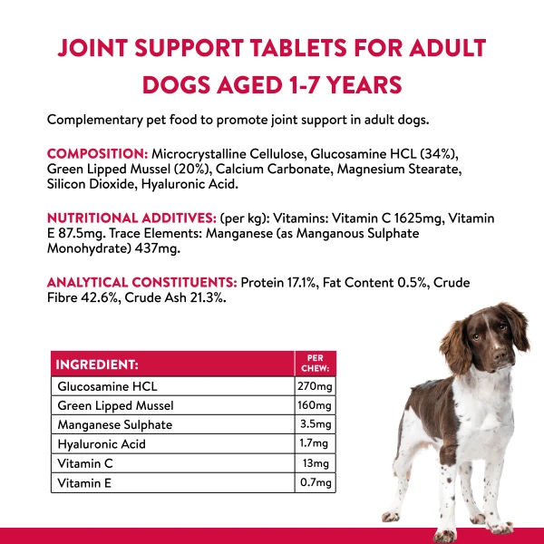 Harringtons Advanced Science Joint Support Adult Dog Tablets 1 Harringtons Advanced Science Joint Support Adult Dog Tablets