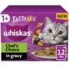Whiskas 1+ Cat Pouches Tasty Mix Chefs Choice In Gravy