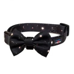 Long Paws Funk The Dog Night Sky Adjustable Dog Collar - Black -ROYAL CANIN Sales I9684304