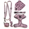 Long Paws Funk The Dog Leopard Dog Lead - Pink